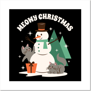 Meowy Christmas Posters and Art